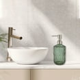 thumbnail image 2 of Unique Bargains 1 Pc Simple Cylindrical Soap Pump Dispenser for Bathroom 450ml Green Silver Tone, 2 of 6