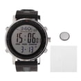 thumbnail image 1 of Fishing Watch Altimeter Barometer Thermometer Waterproof Multifunctional Outdoor Sports Watch Black and Gray, 1 of 9