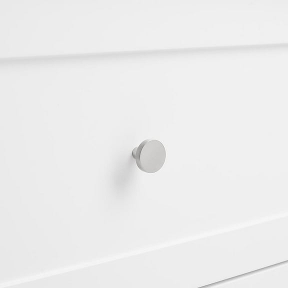 Crosley Furniture Soren Solid Granite Stone Top Kitchen Island/Cart in White