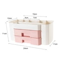 thumbnail image 4 of Dengjunhu Makeup Organizer, Cosmetic Storage Box with Drawer, Elegant Vanity Holder for Lipstick, Brushes,Skincare, Lotions, Perfumes, Eyeshadow, Nail Polish, 4 of 7