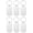 silver, variant on 6Pcs Stainless Steel Blank Tags, Metal Stamping Keyring Blank Tags, Rectangular Stamping Blanks, One Hole Tag with Key Rings for DIY and Craft
