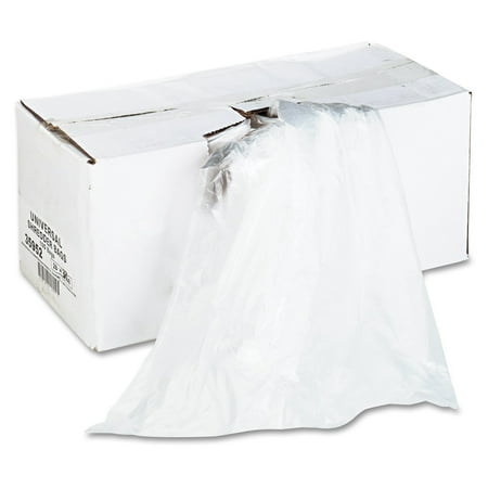 High Density Polyethylene Resin 35952 High-Density Bags, 56 Gal Capacity Shredder (UNV35952), Puncture-resistant polyethylene resin Bags. By Universal ()