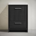 thumbnail image 4 of Virage 24" Freestanding Bathroom Vanity in Black Oak with Sink Top, 4 of 8