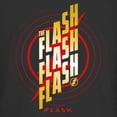 thumbnail image 2 of Junior's The Flash Triple Gold Logo Graphic Tee Black Small, 2 of 3