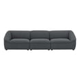 thumbnail image 3 of Modway Comprise 3-Piece Sofa in Charcoal, 3 of 10