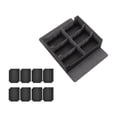 thumbnail image 4 of Caja contenedora para cartas coleccionables Perfecl con cierre magnético capacidad 1800 cartas Negro Gris, 4 of 8