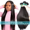 thumbnail image 4 of AnJudyReid Straight Hair Bundles 13A Brazilian Virgin Human Hair Bundles Straight 22 Inch 100% Unprocessed Virgin Hair 1 Bundles Straight Weave Hair Human Bundles, 4 of 8