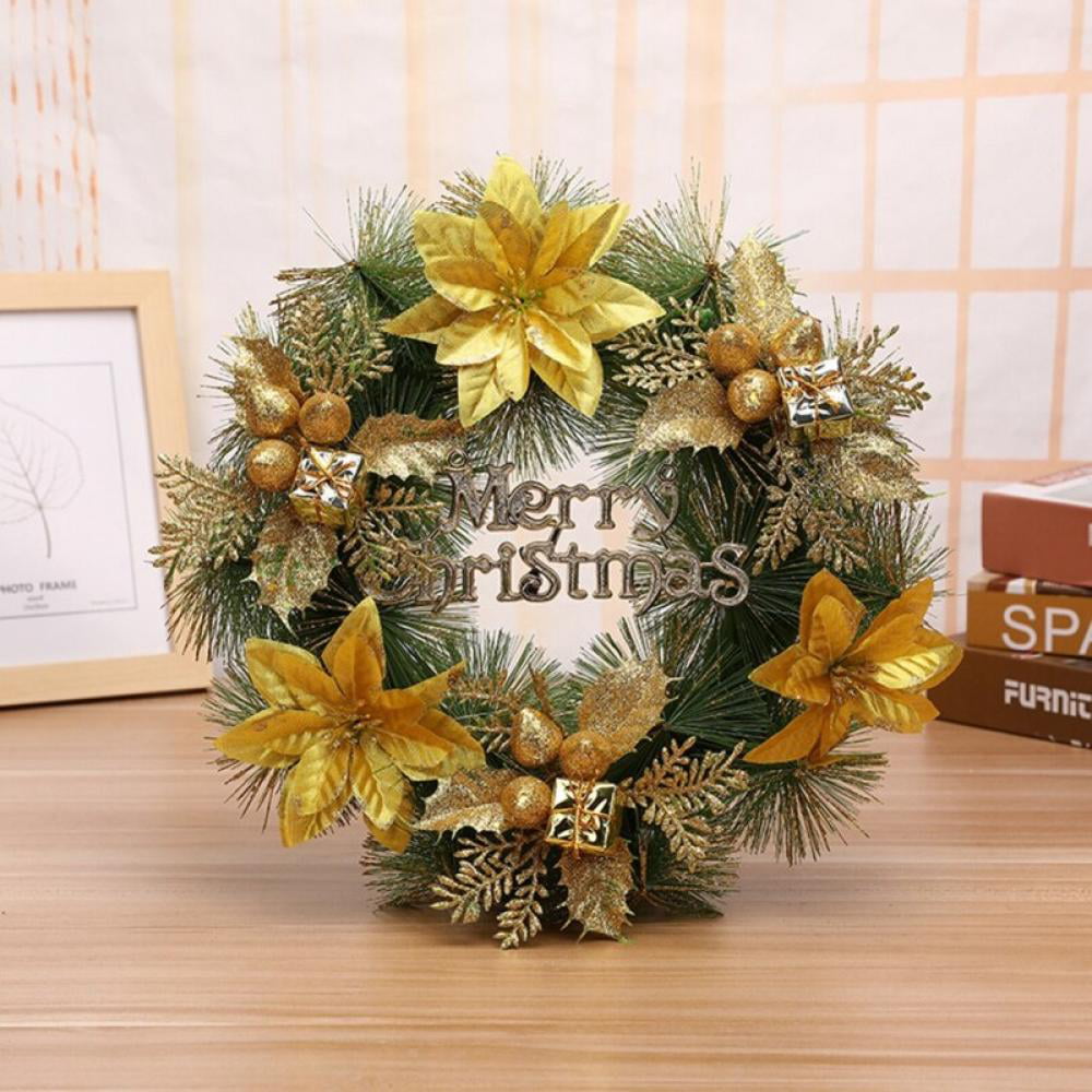 25cm Handmade artificial flower wicker wreath for door window or wall 10inch 