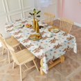 thumbnail image 3 of Beige Highland Cow Flower Pattern Rectangle Tablecloth 60"x120",Waterproof Polyester Rectangle Table Cloth, Wipeable Spillproof Polyester Tablecloth for Dining, Camping, Indoor and Outdoor, 3 of 6
