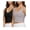 Black & Grey, variant on 2pk Sports Bras for Women Medium Support Crop Tops Tank Top for Women Camisole Cami Workout Tops Removable Padding, Sizes S-XL