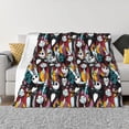 thumbnail image 1 of Goofa The Nightmare Before Christmas Pattern Fleece Throw Blanket for Couch, Soft Checkered Flannel Blanket for Sofa, Warm Cozy Decorative Blanket Fall Decor Gift-40"x30", 1 of 6