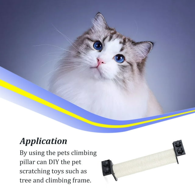 Universal Pets Wall-mounted Scratching Post Climbing Jumping DIY Pets Climbing Jumping Frame Interactive Toys Scratch Assembled Furniture Living Room M