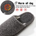 thumbnail image 3 of CHICVOMEY Fuzzy Slippers for women Memory Foam Non-slip House Shoes Plush Faux Fur house slipper Indoor Outdoor, 3 of 9