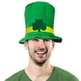 thumbnail image 6 of Kaemgyyd 2 PC St Patricks Day Hat Trendy Patrick Party Green Top Hat with Beard St. Patrick's Day Accessories for Men and Women, 6 of 6