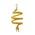 thumbnail image 3 of Bunblic Bird Rope Perches Birdcage Toy Woven Spiral Rope Thick Hanging Standing Toy Braided Rope for Parakeet Lovebirds Parrot Canary yellow, 3 of 8