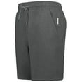 thumbnail image 2 of Holloway B24264945 Eco Revive Youth Ventura Soft Knit Shorts, Carbon Heather - Large, 2 of 2