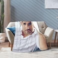 thumbnail image 5 of Ryan Actors Reynolds Blanket Throw Blanket Soft Microfiber Blankets for Living Room Couch Sofa Bedroom 80"x60", 5 of 6