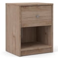 thumbnail image 3 of Home Square Jackson Hickory 2-Piece Contemporary Wood Chest and Nightstand Set, Brown, 3 of 20