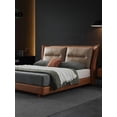 thumbnail image 3 of ltalian Light Luxury Wedding Bed New Modern Minimalist Leather Master Bedroom Fashionable Confortable cama luxo casal My Lux Decor Round, 3 of 16