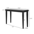 thumbnail image 2 of Newest Farmhouse Console Table Long Entryway Table with Decorative Beaded Trim Rustic Wood Console Table for Living Room, Entrance, Hallway, 2 of 9