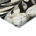 thumbnail image 3 of Addison Rugs Chantille Indoor/Outdoor Transitional Floral Black Machine Washable Rectangle Rug, 5' x 7'6", 3 of 8