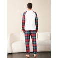 thumbnail image 5 of Elippeo Family Matching Christmas Pajamas, Romper/ Bear Print Long Sleeve Tops and Plaid Pants Sleepwear Loungewear Set, 5 of 10