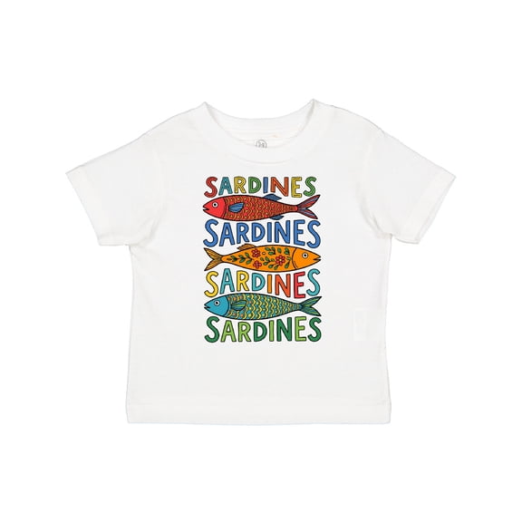Inktastic Colorful Sardines Art Boys or Girls Toddler T-Shirt