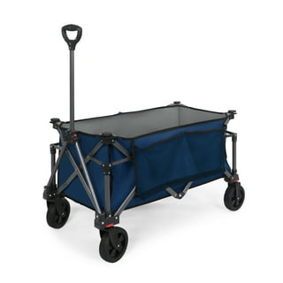 COOS BAY Heavy-Duty Folding Collapsible Utility Wagon, Black - Walmart.com