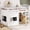 White with Chalkboard, variant on Bellemave Full Size Loft Bed With Storage, Solid Wood Loft Bed with Sliding Chalkboard & Ladder, Low Loft Bed Full with Bulit-in Bookshelf & Safety Guardrails for Teens, White