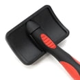 thumbnail image 3 of Jeffers Soft Pin Universal Slicker Brush for Dogs & Cats, Grooming Brush for Sensitive Skin, Remove Mats, Loose Fur, & Dead Hair, Tangle Detangler, Safe Grooming Tool - Small 3" x 2"M, 3 of 8