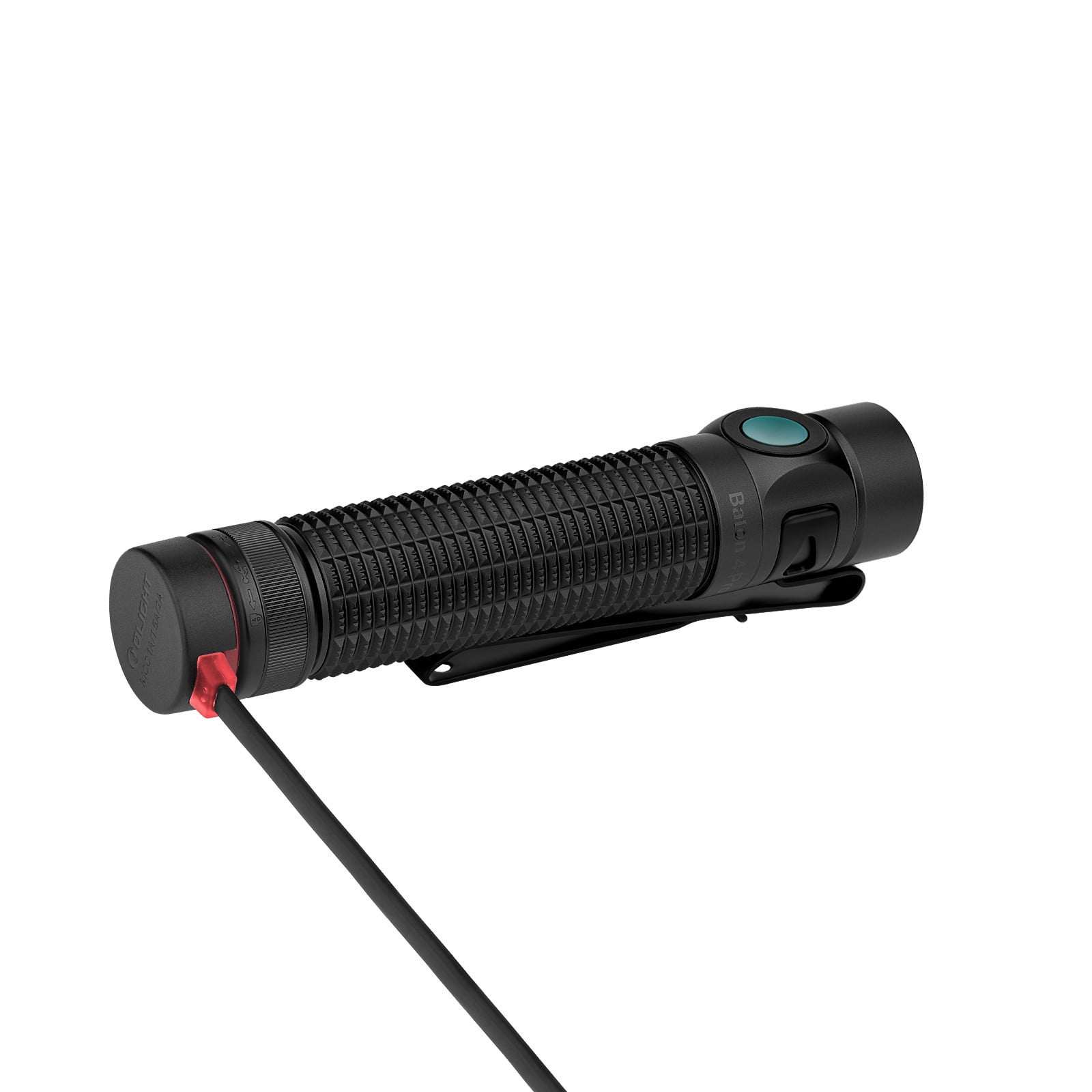 Olight Baton 4 Pro Dual Switch Compact Flashlight, 1600 Lumens, 200 Meters (Matte Black CW)