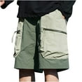 thumbnail image 2 of 50% off Clearance! Cargo Shorts for Men, ZHUGeLI Men's Summer Casual Solid Color Portable Fashion Pockets Drawstring Elastic Waist Zipper Comfortable Shorts Cargo Pant, 2 of 6