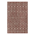 thumbnail image 2 of Unique Loom Outdoor Trellis Collection Area Rug - Tribal Trellis (2' x 3' 1" Rectangle Rust Red/Ivory), 2 of 6