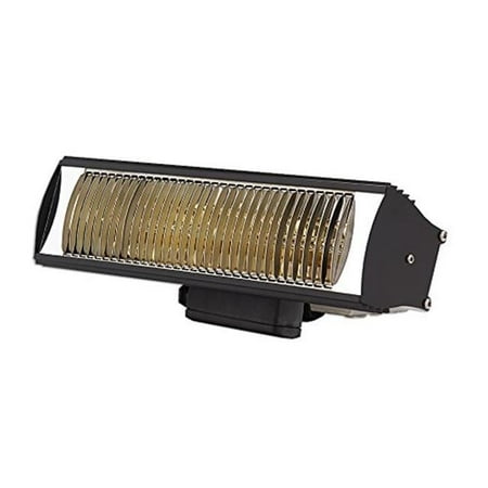 

Outdoor Weatherproof Electric Wall Mounted Heater with Bluetooth & Remote Control Black-1500w-120v