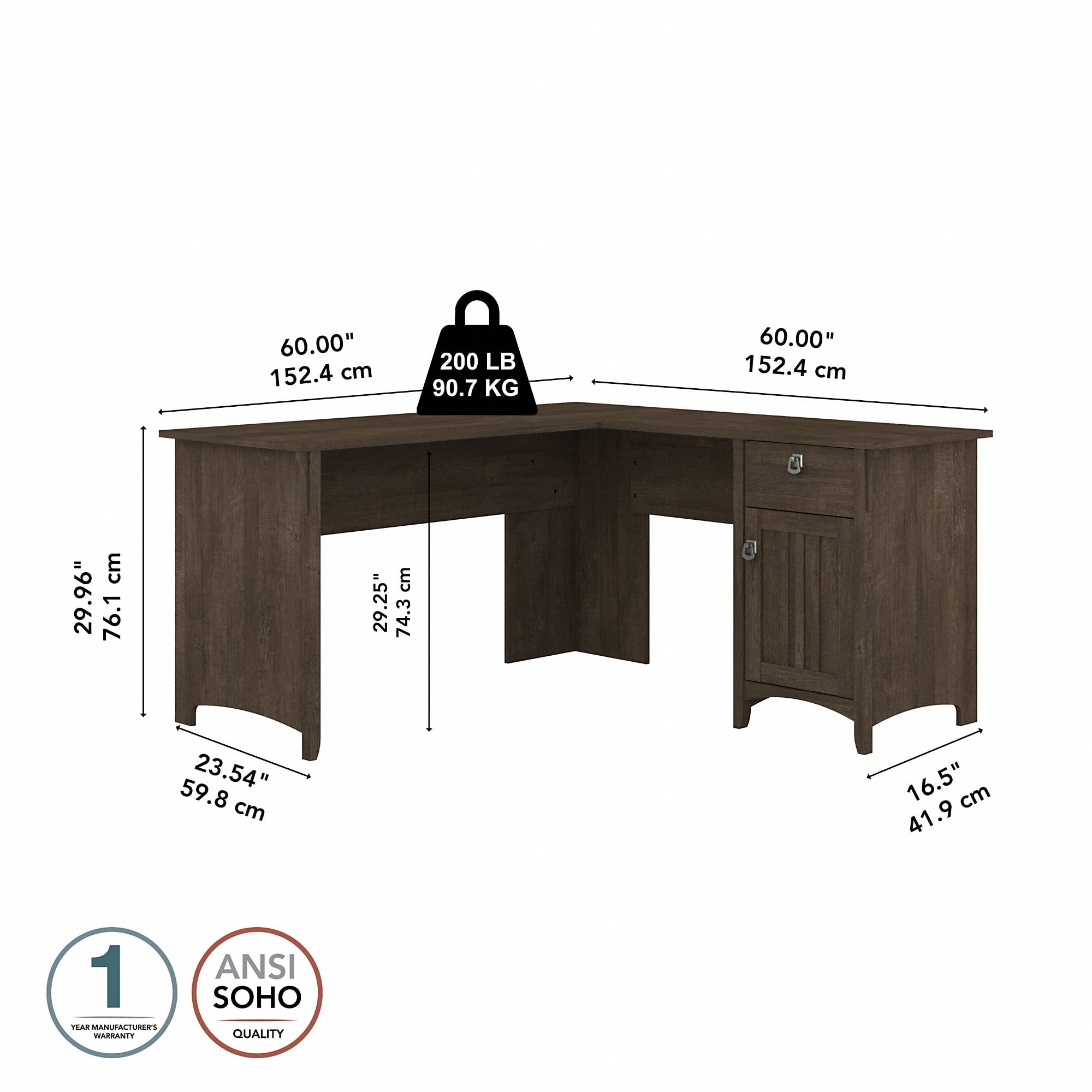 Salinas l shaped desk deals
