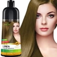 thumbnail image 3 of (3 pack) Herbishh Hair Color Shampoo for Gray Hair, Permanent, Men & Women (Linen 500ml), 3 of 7