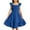 Blue, variant on Girl Summer Dresses Ruffle Sleeve Girls Casual Dresses Smocked Swing Flowy Dresses Dress for Girls 4-5 Years