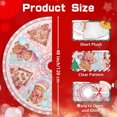 thumbnail image 5 of Pink Christmas Tree Skirt, Christmas Tree Decoration, Plush Tree Skirts for Farmhouse, Christmas Decorations Skirt for Tree, Holiday Home Party Decor, 48 inch, 5 of 6