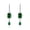5, variant on Diamond Earrings for Women Imitation Emerald Crystal Emerald Long Earrings Vintage Jewelry for Her Birthday Christmas Gift