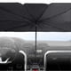thumbnail image 5 of Car Sunshade Windshield Sunshade, Titanium Silver Cloth Foldable Windshield Sunshade, 5 of 5
