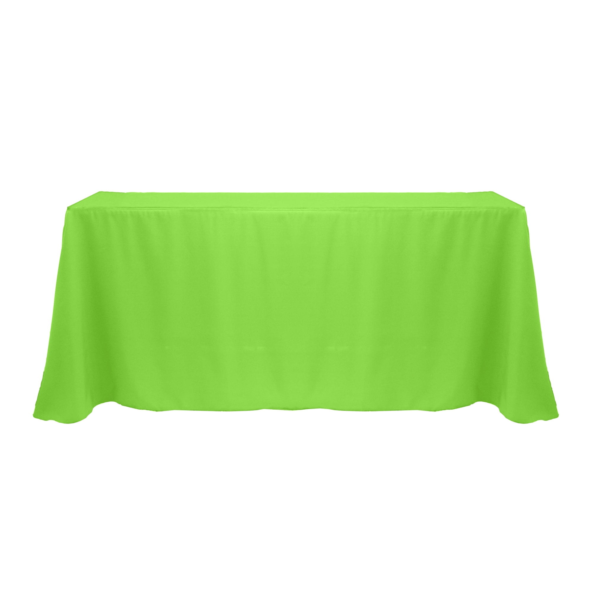 Ultimate Textile 90 x 132-Inch Rectangular Polyester Linen Tablecloth Neon Green