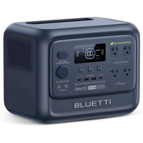 BLUETTI Elite 100 V2 Portable Power Station, 1024Wh LiFePO4 Battery Backup, 4 x 1800W AC Outlets, 3600W Surge, ISCC PLUS Certified Bio-Based Shell