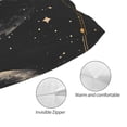 thumbnail image 3 of Fuzoiu Abstract Starry Sky Moon Print Pillow Case with Hidden Zipper,Pillow Covers,Soft and Comfortable Pillowcase-16"x24", 3 of 6