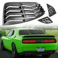 thumbnail image 2 of CUMART 2008-2023 Rear+Side Window Louver Windshield Sun Shade Cover ABS Black Compatible with Dodge Challenger 2008 2009 2010 2011 2012 2013 2014 2015 2016 2017 2018 2019 2020 2021 2022 2023, 2 of 4