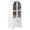 White, variant on 71" Tall Arched Kitchen Pantry Cabinet with Door Shelves, Farmhouse Kitchen Storage Cabinet with Open & Adjustable Shelves, Hidden Drawer & Glass Door, Cupboard for Kitchen, Dining Room, White