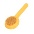 thumbnail image 1 of Pet Slicker Brush, Cat Hair Shedding Comb Self Cleaning Portable Rounded Teeth  for Puppy for Loose Floating Hair Yellow,Green,Blue, 1 of 7