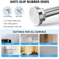 thumbnail image 3 of Shower Curtain Rod 27-79 Inches, Adjustable Tension Shower Rod No Drilling, No Slip, Spring Tension Curtain Rod for Bathroom Kitchen Closet Windows - Glod, 3 of 8