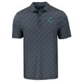 thumbnail image 2 of Men's Cutter & Buck Black Charlotte Knights Pike Eco Pebble Print Stretch Recycled Polo, 2 of 3