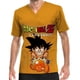 thumbnail image 2 of Blusa médica con cuello en V y estampado de Son Goku de Dragon Ball, uniforme de trabajo para hombres, ropa de enfermería duradera para centros de enfermería para niños, 2 of 5