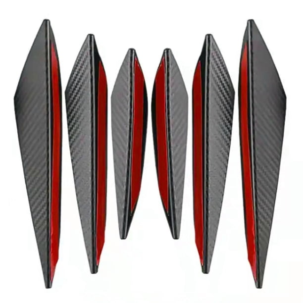 GOOHOCHY 6 unids Aletas de parachoques Difusor de aletas Cuerpo de coche Spoiler Automóvil Bumper PROTECTOR DE LIP